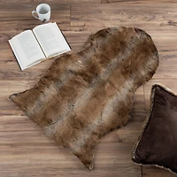 Hastings Home Faux Sheepskin Fur Rug