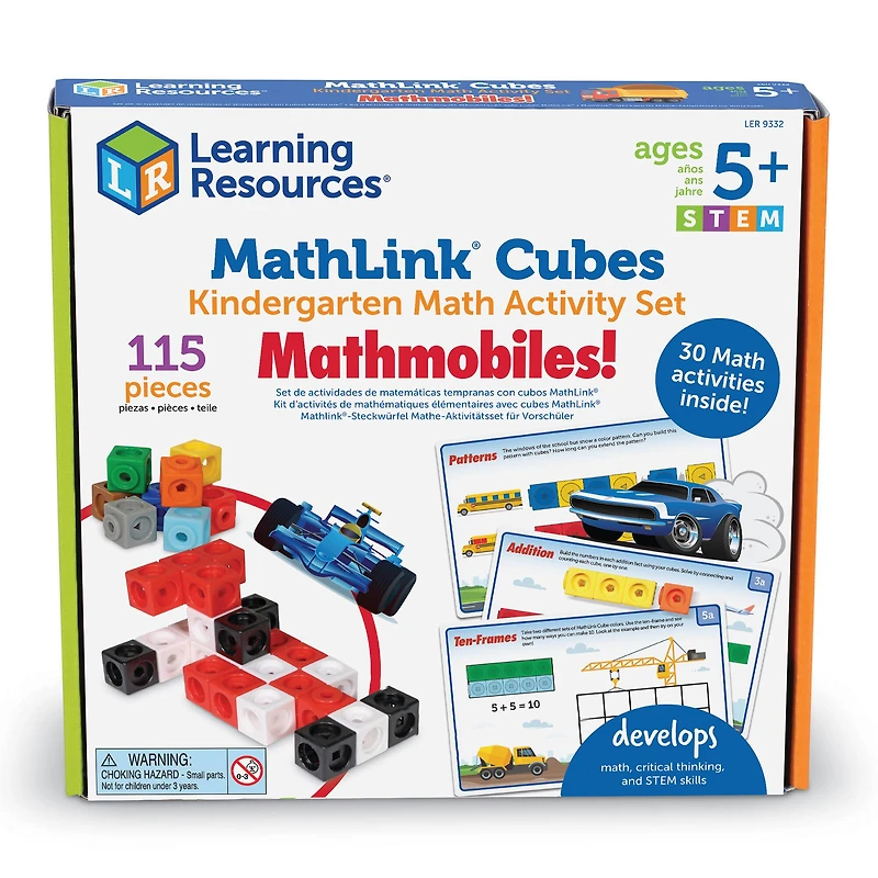Learning Resources Mathlink Cubes Kindergarten Math Activity Set: Mathmobiles!