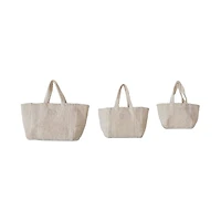 Hello Honey® Natural Cotton Terry Tote Bag Set with Handles