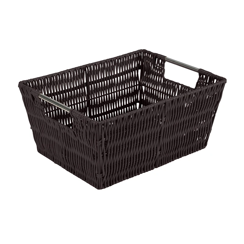 Simplify 3-Piece Rattan Tote Basket Set