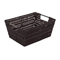 Simplify 3-Piece Rattan Tote Basket Set