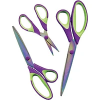 Sullivans Purple & Green Titanium Scissors Set, 3ct.