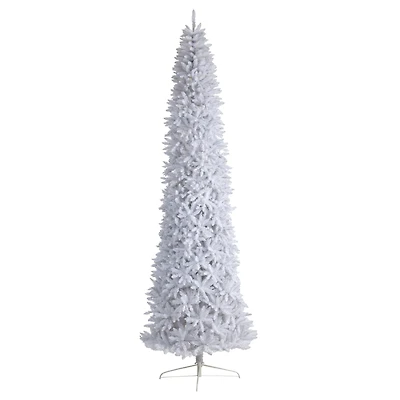 12ft. Unlit Slim White Artificial Christmas Tree