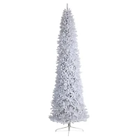 12ft. Unlit Slim White Artificial Christmas Tree