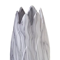 White Stoneware Contemporary Vase