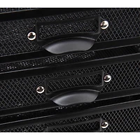 Mind Reader Black 10-Compartment Mesh Desk Organizer