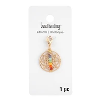 Gold Lotus Chakra Bead Charm by Bead Landing™
