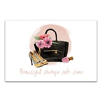 Beautiful Thinks take time 20" x 30" Canvas Wall Art