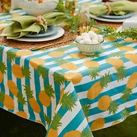 Pineapple Vinyl Tablecloth 60" x 102"