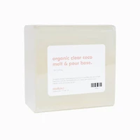 makesy Organic Clear Coco Melt + Pour Base, 1lb.