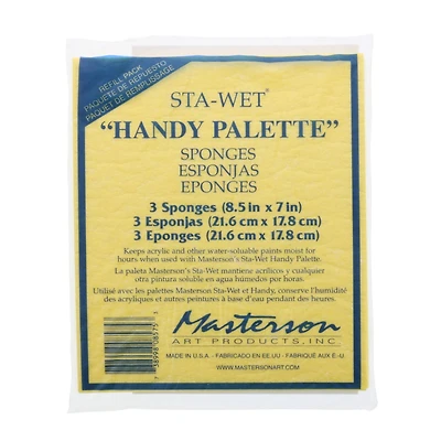 Masterson Sta-Wet® Handy Palette Sponge Refill, 3ct.