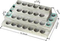 NEX™ Whitewash Essential Oils Storage for 5, 10, 15, 20mL Bottles