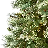 7ft. Unlit Wisconsin Slim Snow Tip Pine Artificial Christmas Tree
