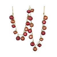 Hello Honey® 6ft. Pink Mercury Glass Ball Ornament Garland