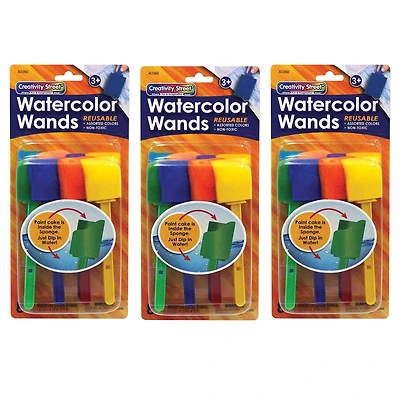 Creativity Street® Watercolor Wands with Paint, 3 Packs of 8