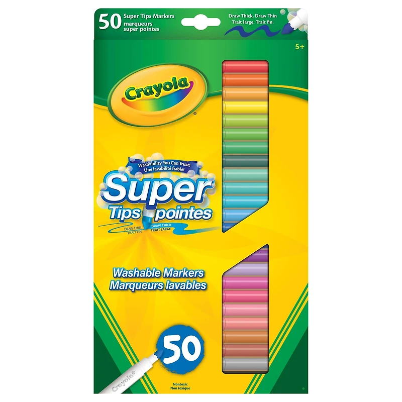 Crayola® Super Tips Washable Markers, 50ct.