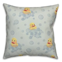Rubber Duckies Throw Pillow