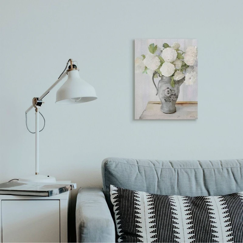 Stupell Industries White Hydrangea Bouquet Canvas Wall Art