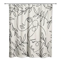 Botanical Faces 71" x 74" Shower Curtain