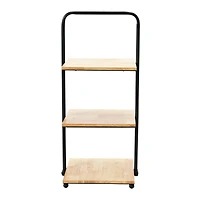 Hello Honey® 24'' Black Modern Decorative Tray with 3 shelves