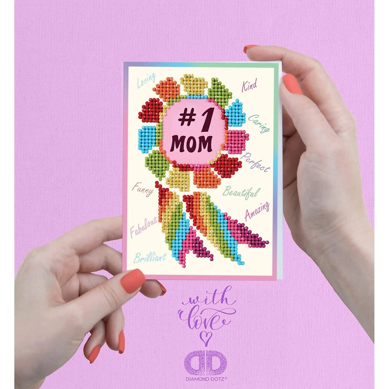 Diamond Dotz® Number 1 Mom Diamond Painting Greeting Card Kit
