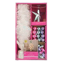 18" White Tinsel Tree Kit by Ashland®