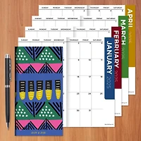 TF Publishing 2025 - 2026 Bright Tribal Small Monthly Pocket Planner