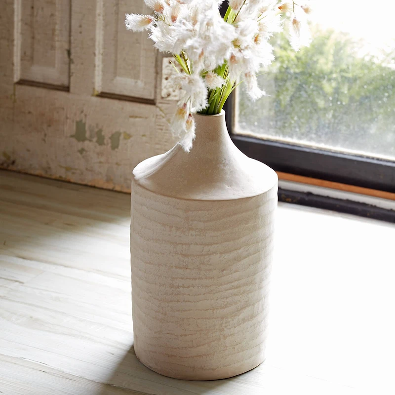 18.25" Recycled Paper Chalk Vase