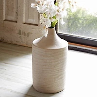 18.25" Recycled Paper Chalk Vase