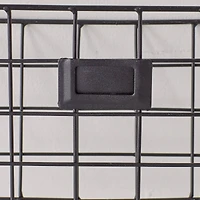 DII® 30" Black Farmhouse Wire Wall Organizer with Hooks