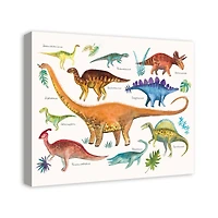 Dino World 24" x 20" Canvas Wall Art