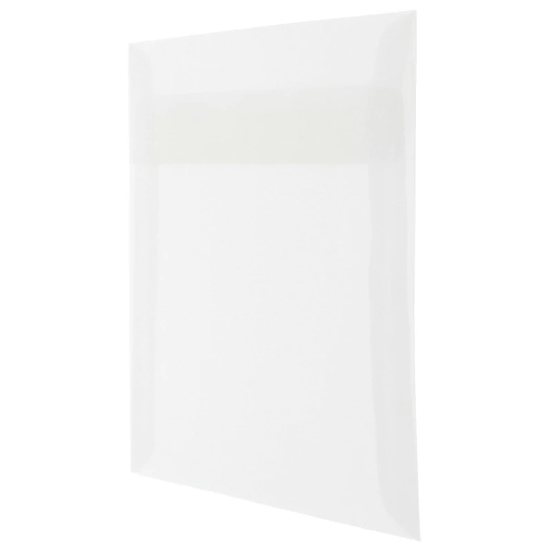 JAM Paper 8" x 8" Square Translucent Vellum Invitation Envelopes