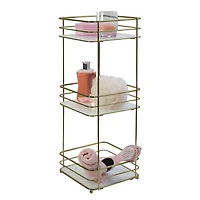 Elle Décor Satin Gold 3 Tiered Spa Tower
