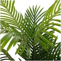 43" Green Vinyl Contemporary Artificial Tree in a Melamine Pot