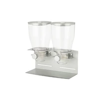 Honey Can Do Metallic & Chrome Double Commercial Cereal Dispenser