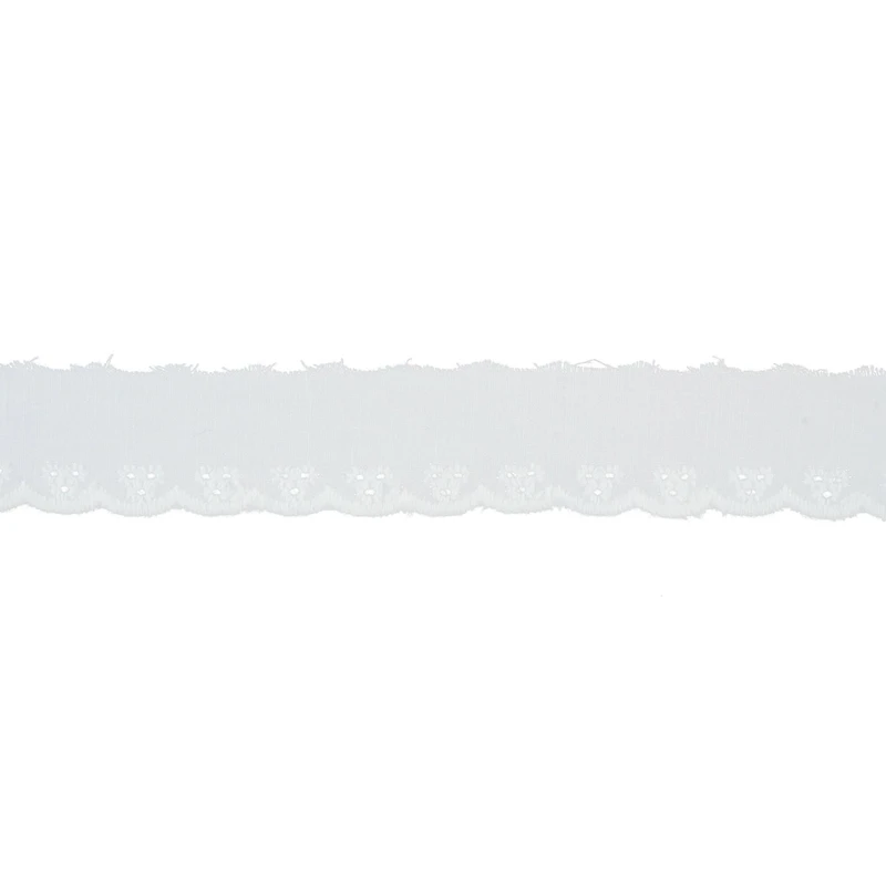 1" Red Eyelet Embroidered Lace Trim by Celebrate It®