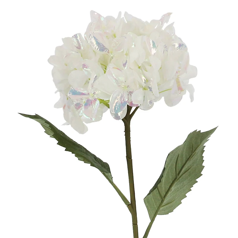 28" White Iridescent Hydrangea Stem by Ashland®