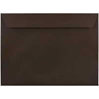 JAM Paper 9.5" x 12.62" Chocolate Brown Premium Booklet Envelopes