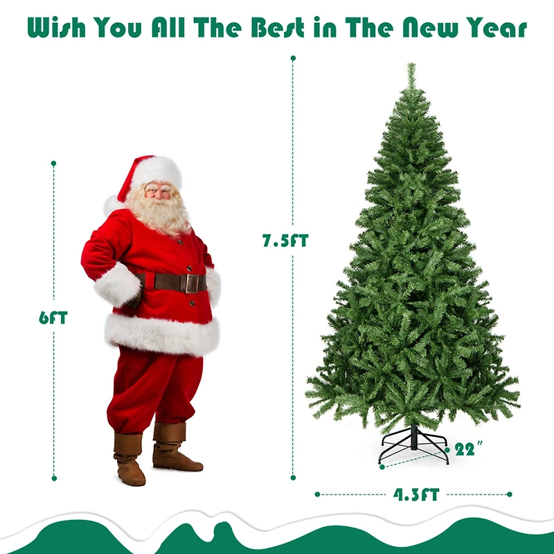 7.5ft. Unlit Pine Artificial Christmas Tree