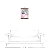 City On My Mind Sketch Teak Hanging Canvas