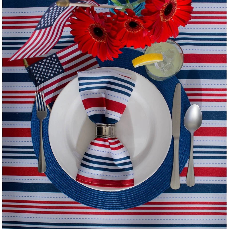 DII® Patriotic Stripe Outdoor Napkin, 6ct.