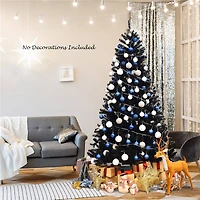 7.5ft. Unlit Black Artificial Christmas Tree