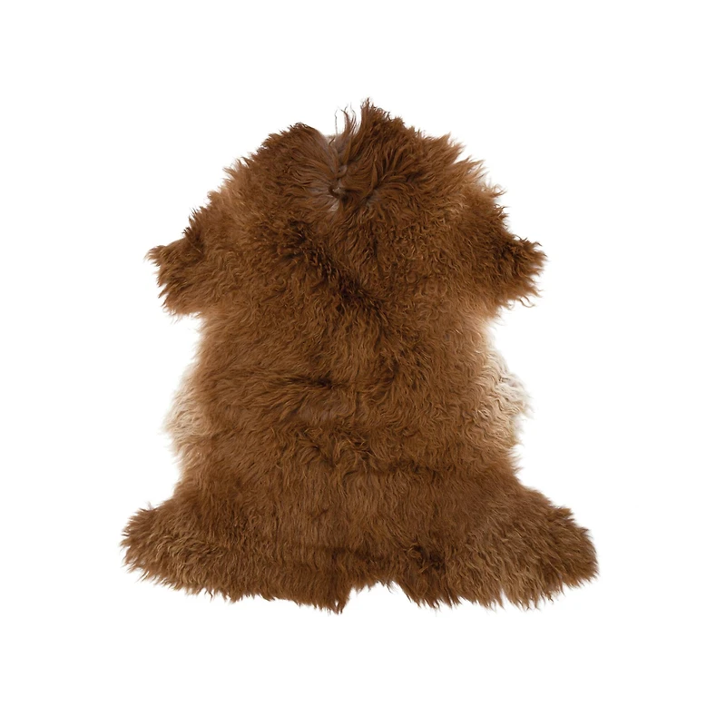 Hello Honey® 3ft. Natural Brown Fur Rug