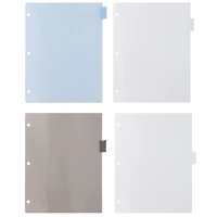 JAM Paper 8.5" x 11" 8-Tab Plastic Index Tab Dividers, 6 Pack