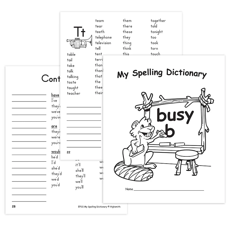 Edupress™ My Own Books™ My Spelling Dictionary, 6ct.