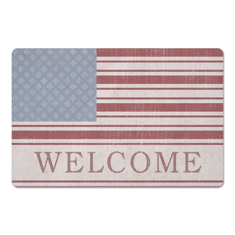 Welcome Flag Floor Mat