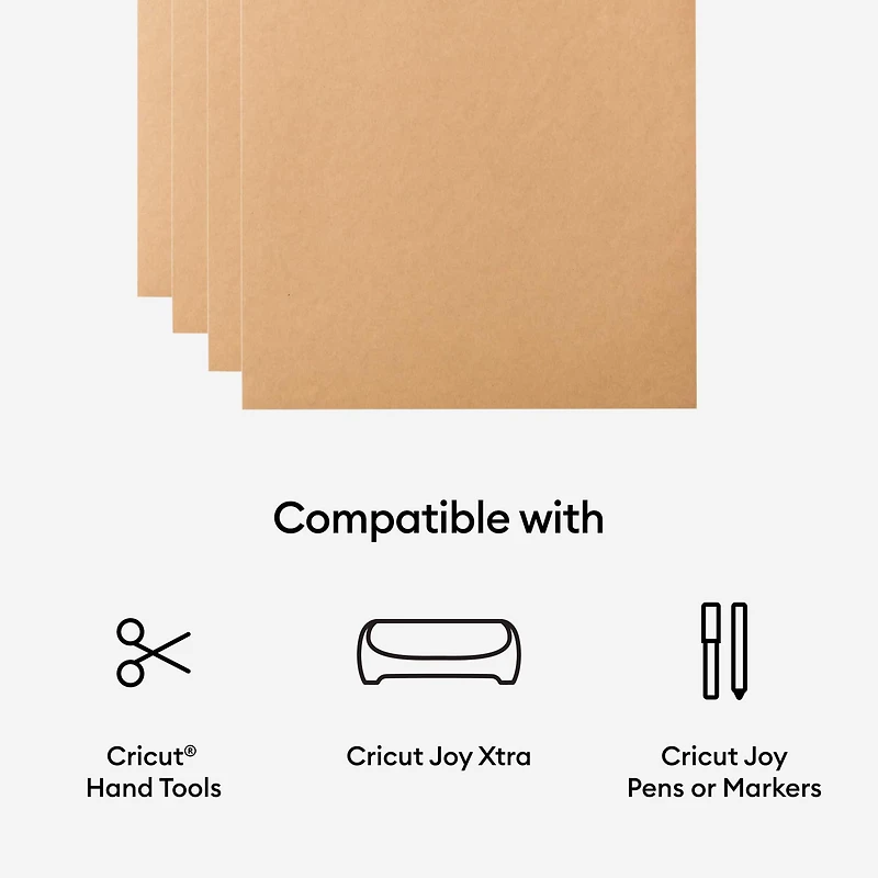 Cricut Joy Xtra™ Permanent Smart Label™ Kraft Paper, 4ct.