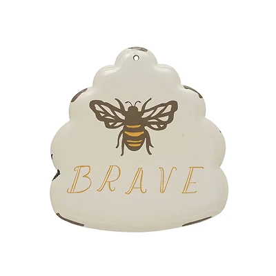Hello Honey® Bee Brave Enameled Metal Wall Décor