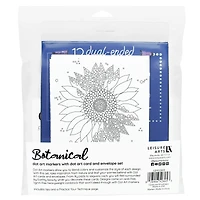 Leisure Arts® Dot Art Markers Botanical Card and Envelope Set