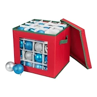 12" Red Christmas Ornament Storage Bag